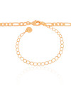 Choker Fígaro 4 mm Banhado a Ouro 18K