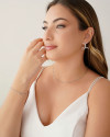 Pulseira Elos Ovais 4 mm Ródio Branco