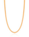 Gargantilha Grumet 4 mm Fecho Mosquetão Banhado a Ouro 18K - 40 cm
