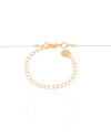 Choker Nylon Letra I Banhado a Ouro 18K