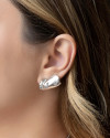 Ear Cuff Orgânico 2.5 cm Ródio Branco