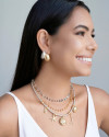 Gargantilha Cordão Marítimo Banhado a Ouro 18K - 45 cm