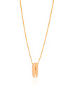 Gargantilha Veneziana Letra I 1.7 cm Bolha Banhado a Ouro 18K - 45 cm