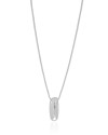 Gargantilha Veneziana Letra I 1.7 cm Bolha Ródio Branco - 45 cm
