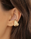 Piercing Tratorado Liso Banhado a Ouro 18K