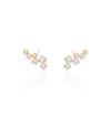 Ear Cuff Pontos de Luz Cristal 2.0 cm Banhado a Ouro 18K