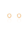 Brinco Argola Click Lisa 1.1 cm Banhado a Ouro 18K
