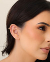 Piercing para Hélix Liso 9 mm Banhado a Ouro 18K