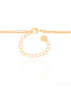 Gargantilha Dupla Gotas Cristal Banhado a Ouro 18K