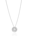 Gargantilha Veneziana Redondo Ponto de Luz Cristal Ródio Branco - 45 cm