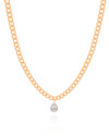 Choker Grumet Gota Cristal Banhado a Ouro 18K