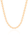Choker Elos em U 5 mm Banhado a Ouro 18K