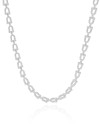 Choker Elos em U 5 mm Ródio Branco