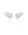 Ear Cuff Filetes Lisos 1.5 cm Ródio Branco