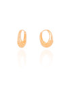 Brinco Argola Click Bolinhas Vazadas 1.9 cm Banhado a Ouro 18K