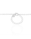 Gargantilha Elos Ovais 5 mm Ródio Branco - 45 cm