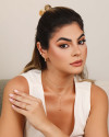 Choker Riviera Cristal 2 mm Banhado a Ouro 18K
