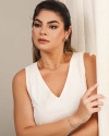 Choker Elos Grampo Banhado a Ouro 18K