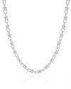 Choker Elos em U 5 mm Ródio Branco