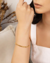 Pulseira Rabo de Rato 4 mm Banhado a Ouro 18K