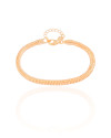 Pulseira Rabo de Rato 4 mm Banhado a Ouro 18K