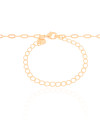 Choker Elos Bolas Lisas Banhado a Ouro 18K
