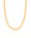 Choker Bolas Lisas 6 mm Banhado a Ouro 18K - 35 cm