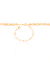 Choker Bolas Lisas 6 mm Banhado a Ouro 18K - 35 cm