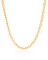 Choker Elos Torcidos 4 mm Banhado a Ouro 18K