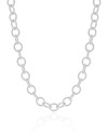 Choker Elos Ovais 6 mm Ródio Branco