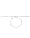 Choker Malha Quadrada 3 mm Ródio Branco