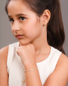 Pulseira Infantil Riviera Cristal 2 mm Banhado a Ouro 18K