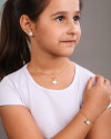 Gargantilha Infantil Elefante 1.0 cm Banhado a Ouro 18K - 35 cm