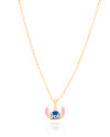 Gargantilha Infantil Elos Stitch 1.0 cm Banhado a Ouro 18K - 45 cm