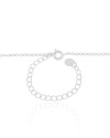 Gargantilha Infantil Elos Stitch 1.0 cm Ródio Branco - 45 cm