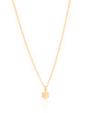 Gargantilha Infantil Elos Flor 6 mm Banhado a Ouro 18K - 35 cm