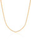 Choker Hematita Dourada 2 mm Banhado a Ouro 18K