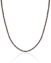 Choker Hematita Grafite 2 mm Ródio Negro
