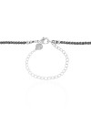 Choker Hematita Grafite 2 mm Ródio Negro