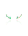 Ear Cuff Pontos de Luz Turmalina Ródio Branco