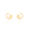 Ear Cuff Gota Lisa 1.7 cm Banhado a Ouro 18K