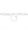 Choker Elos Ovais 8 mm Ródio Branco