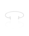 Bracelete Palito Cravejado Cristal Ródio Branco