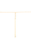 Gargantilha Back Nacklace Elos Pontos de Luz Cristal Banhado a Ouro 18K - 60 cm