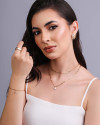 Anel Quadrado Liso Tamanho 20 Banhado a Ouro 18K