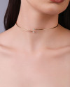 Aro Pontos de Luz Cristal Banhado a Ouro 18K