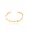 Bracelete Fio Trançado 6 mm Banhado a Ouro 18K