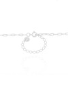 Choker Elos Ovais 3 mm Ródio Branco