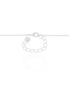 Gargantilha Venezina Orgânico Abaulado Liso Ródio Branco - 45 cm