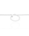 Gargantilha Ferradura Cavalo Cravejado Cristal Ródio Branco - 45 cm